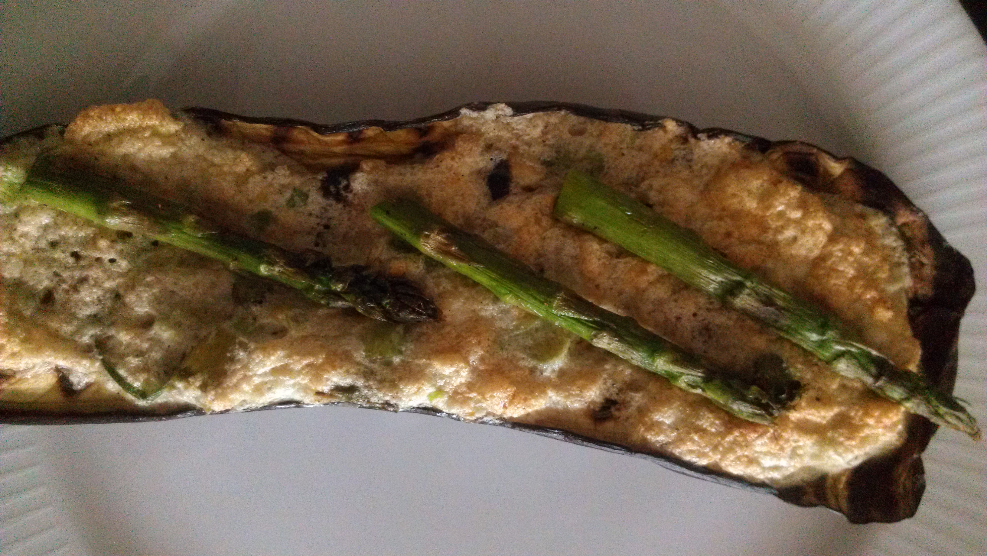 Eggplant-Souffle-with-Grilled-asparagus