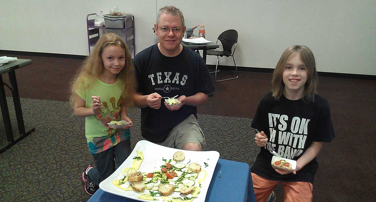 This family loved our zucchini carpaccio