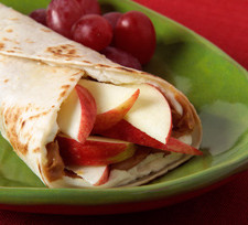 Apple Peanut Butter Wraps