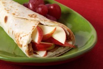 Apple-Peanut Butter Wraps