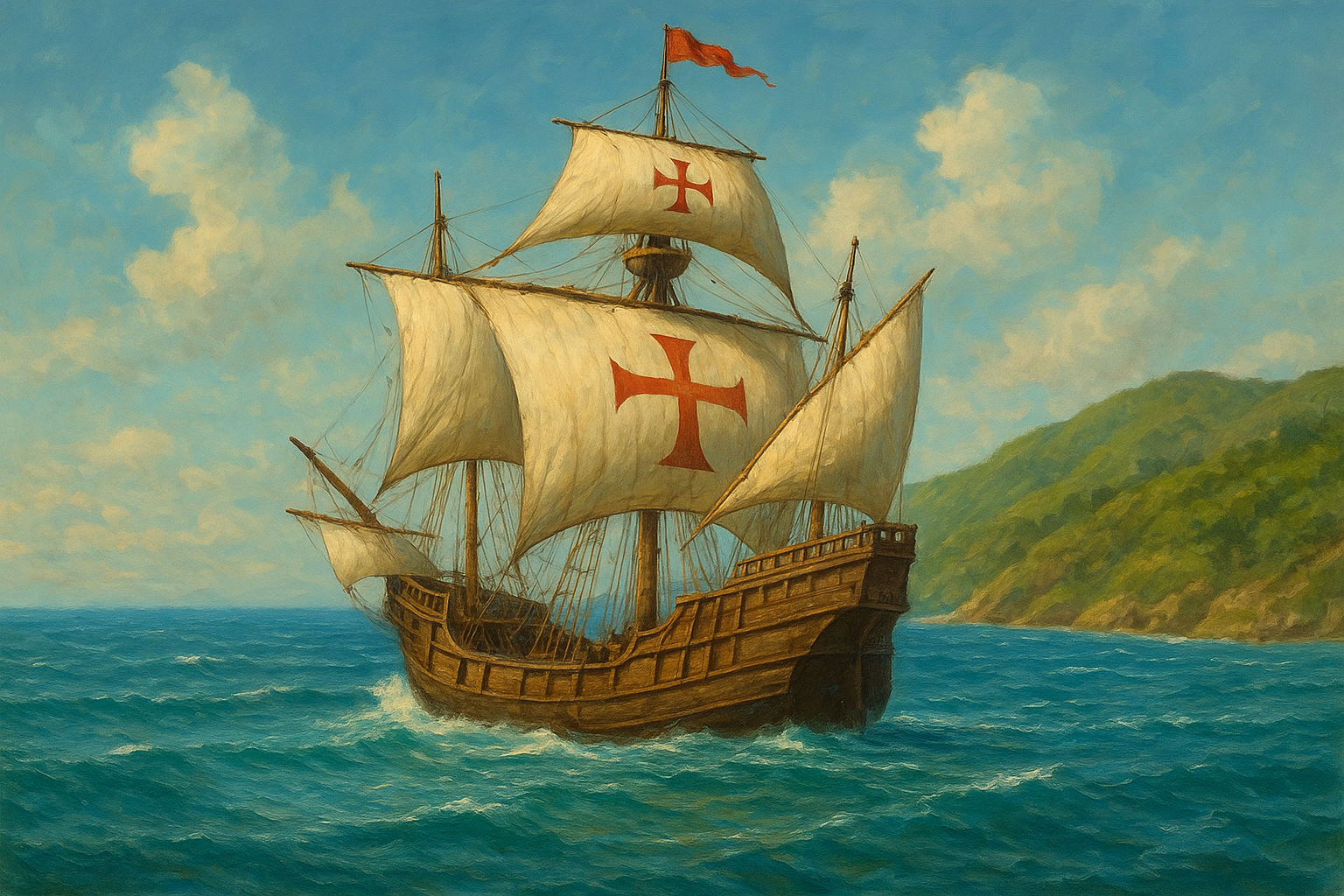 Christopher Columbus Discovering American Foods