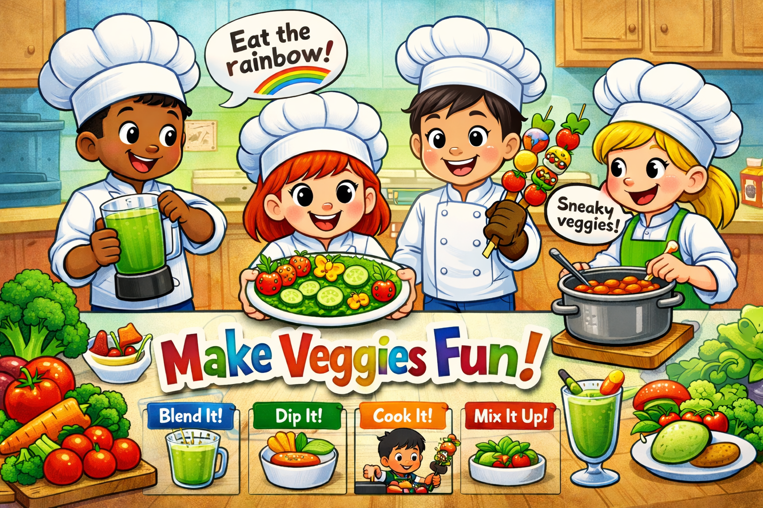 Creative Ways to Help Kids Enjoy More Vegetables